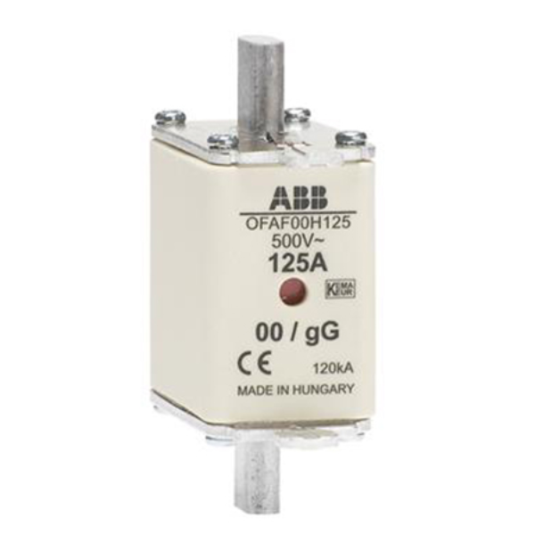 [OFAF00H125] Cầu Chì ABB HRC 500V 125A LOẠI GG 00 OFAF00H125
